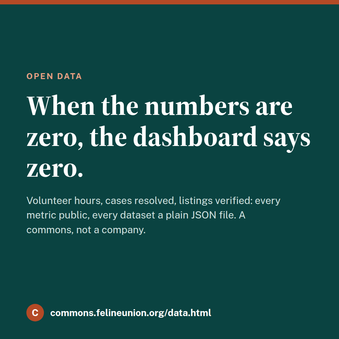 Tile: When the numbers are zero, the dashboard says zero.